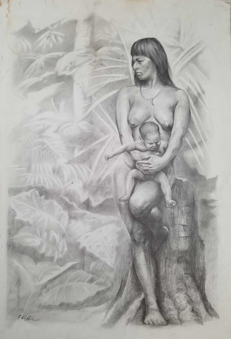 Amazonica faval art drawing