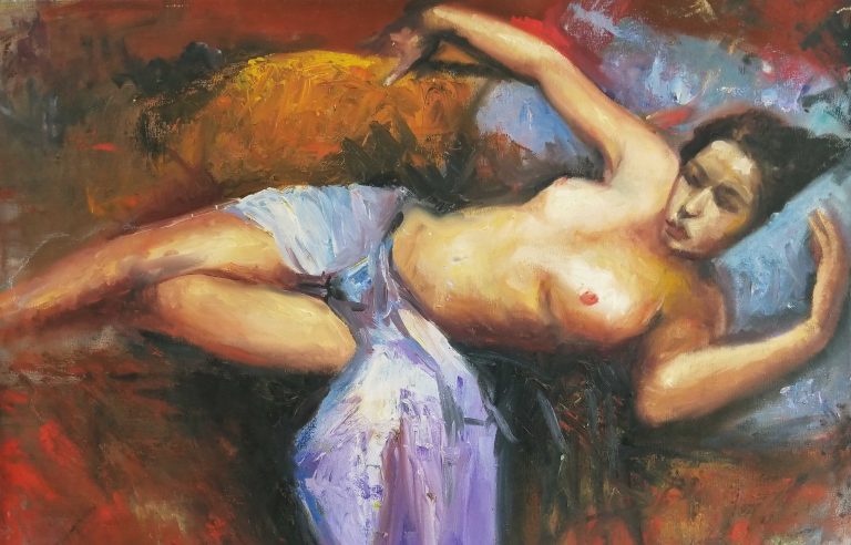 faval art painting oil on canvas nudes figurative