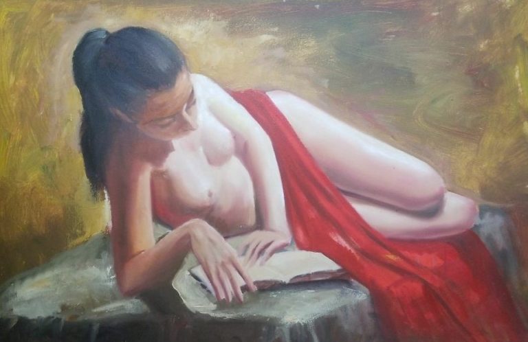 faval art painting oil on canvas nudes figurative